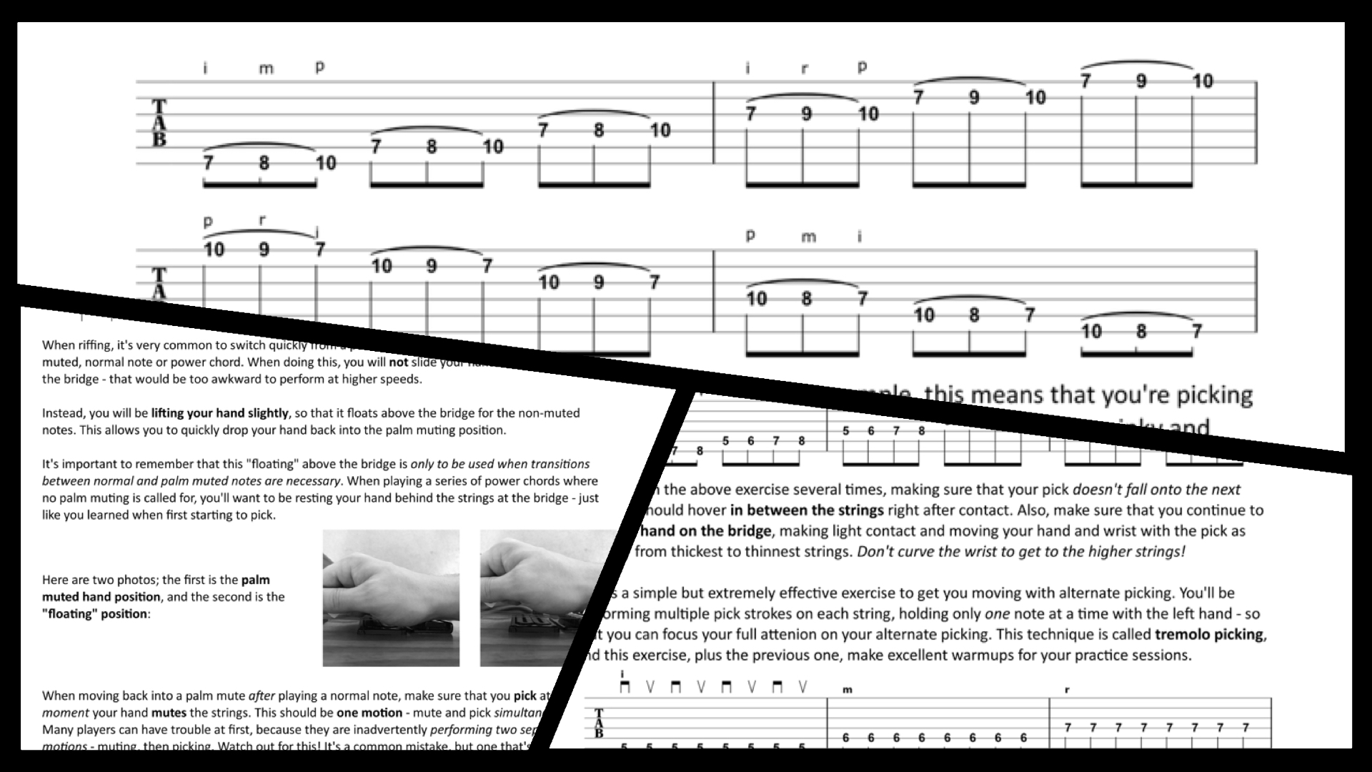 Page from Beginner Guitar: No Wimps! book